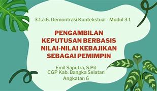 Contoh Demonstrasi Kontekstual