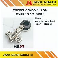 Engsel Sendok Lurus Kaca